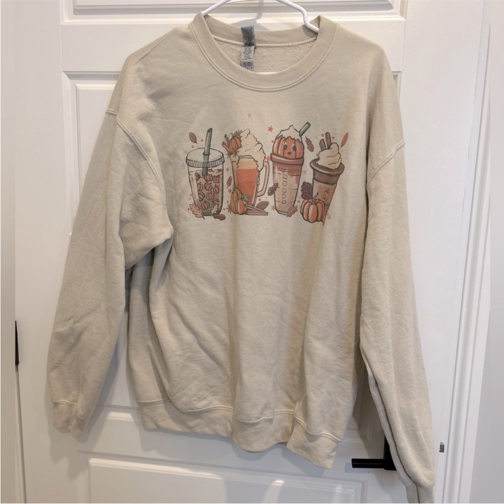 Fall Gildan Pumpkin Spice Fall Pullover Crewneck … - image 2